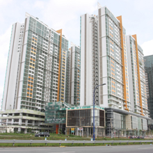 The residential project comprises 750 modern apartments spread over five 28-storey buildings