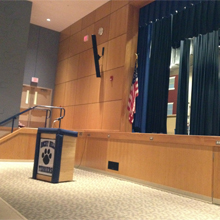 Rocky Hill High School upgrades auditorium sound with Community ENTASYS column loudspeakers, a DSP processor and amplifiers