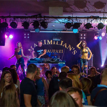 Providing the sound reinforcement in Kazan’s Maximilian’s Brauerei are four flown VL212 and four sub 28