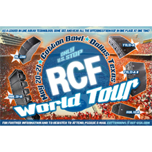 RCF is a leader in line array technology