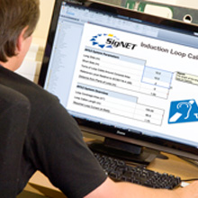 The calculator helps installers determine which induction loop amplifier and cable they should use to create a BS7594 (2011) compliant AFILS installation