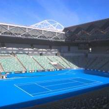 Electro-Voice EVF-2151D dual-15 inch subwoofers were distributed around Margaret Court for low-frequency subwoofer augmentation