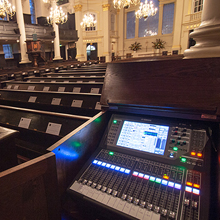 The historic architecture of St Martin-in-the-Fields meant that aesthetics were just as important as acoustics, so the QL1 is installed in an unobtrusive oak cabinet