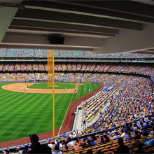 During a major renovation in 2013, Dodger Stadium added high-resolution video scoreboards