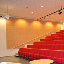 For Porsgrunn, Fjeld used Community’s 12-inch, two-way V2-1296 loudspeakers with 90 x 60 degree dispersion